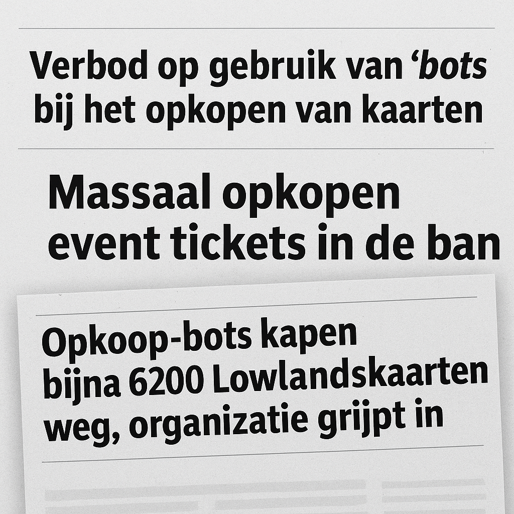 Ticket bots ban headlines